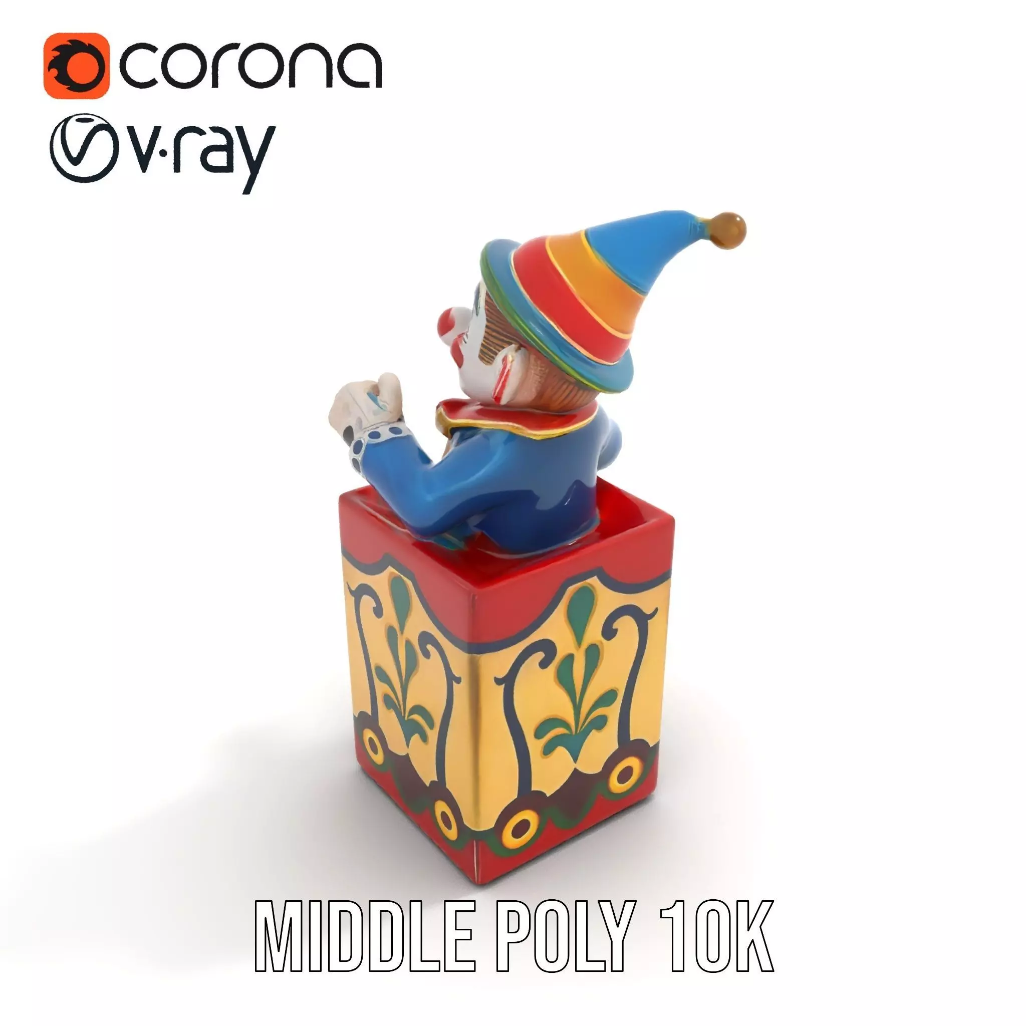 Colorful Clown Box model pack Low-poly 3D model_19