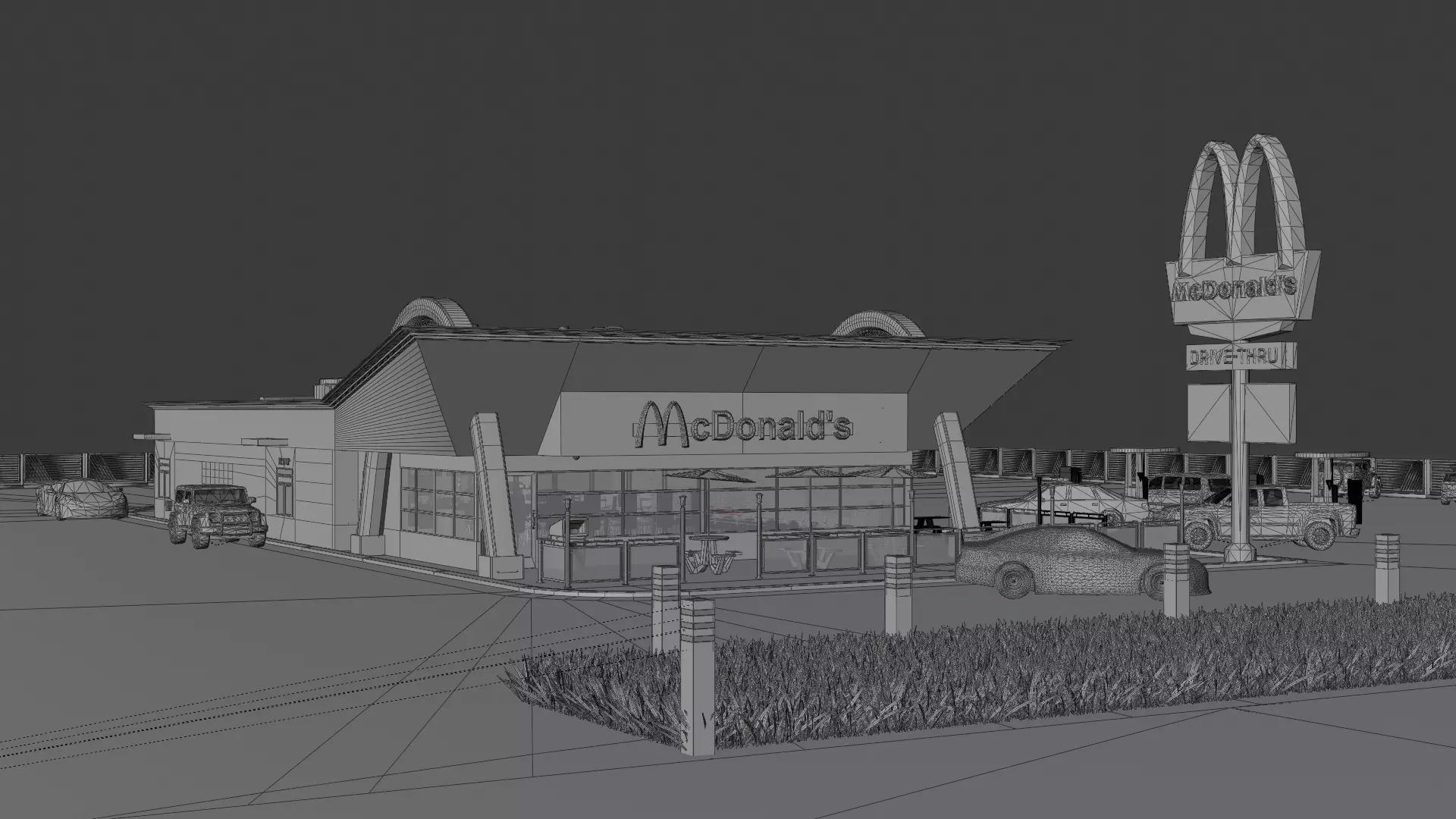 McDonalds Restaurant 3D model_19