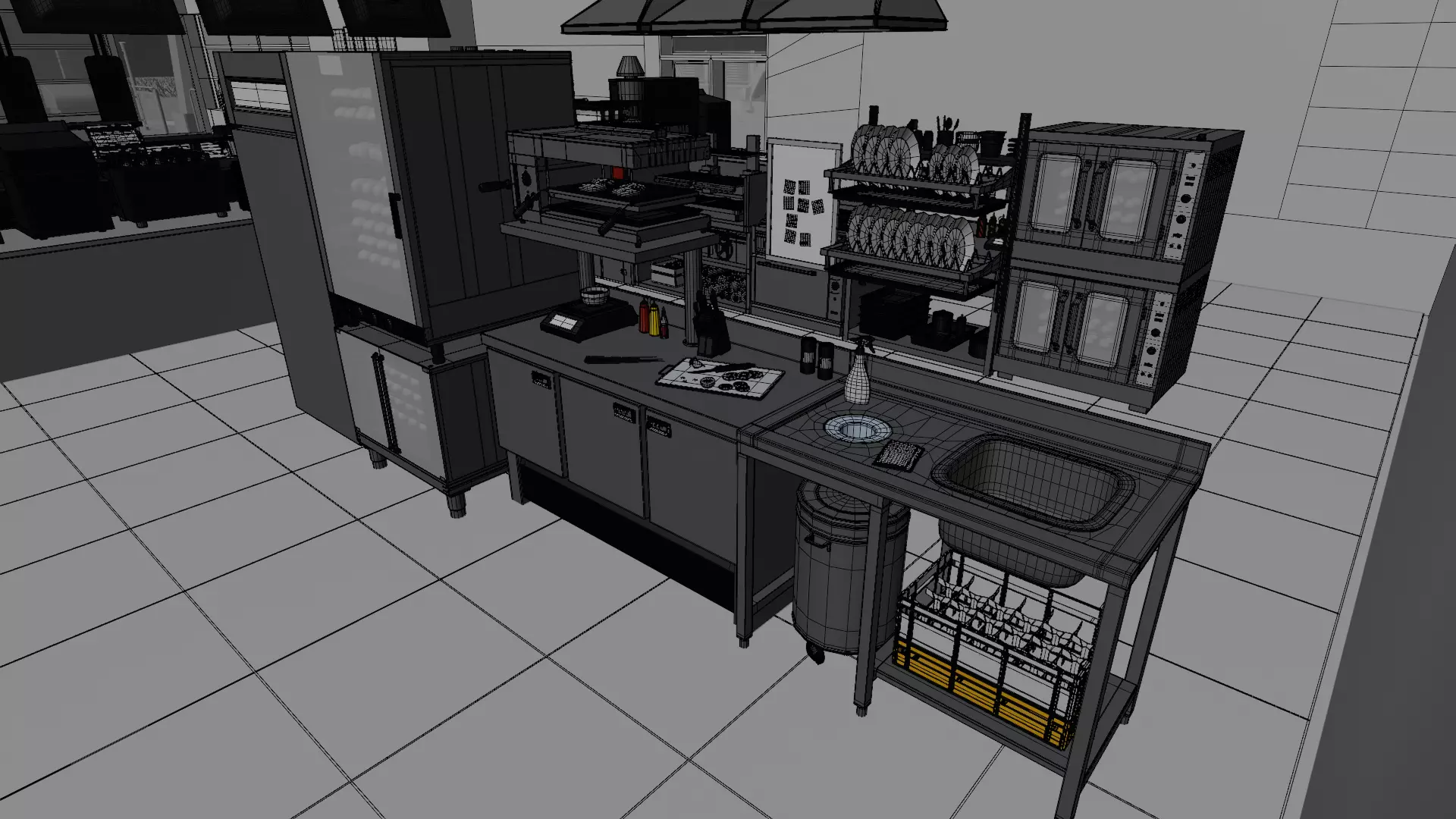 McDonalds Restaurant 3D model_25