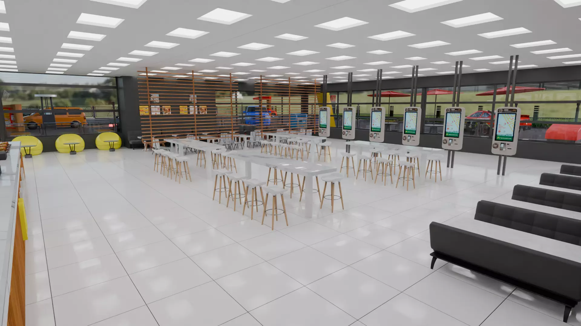 McDonalds Restaurant 3D model_12