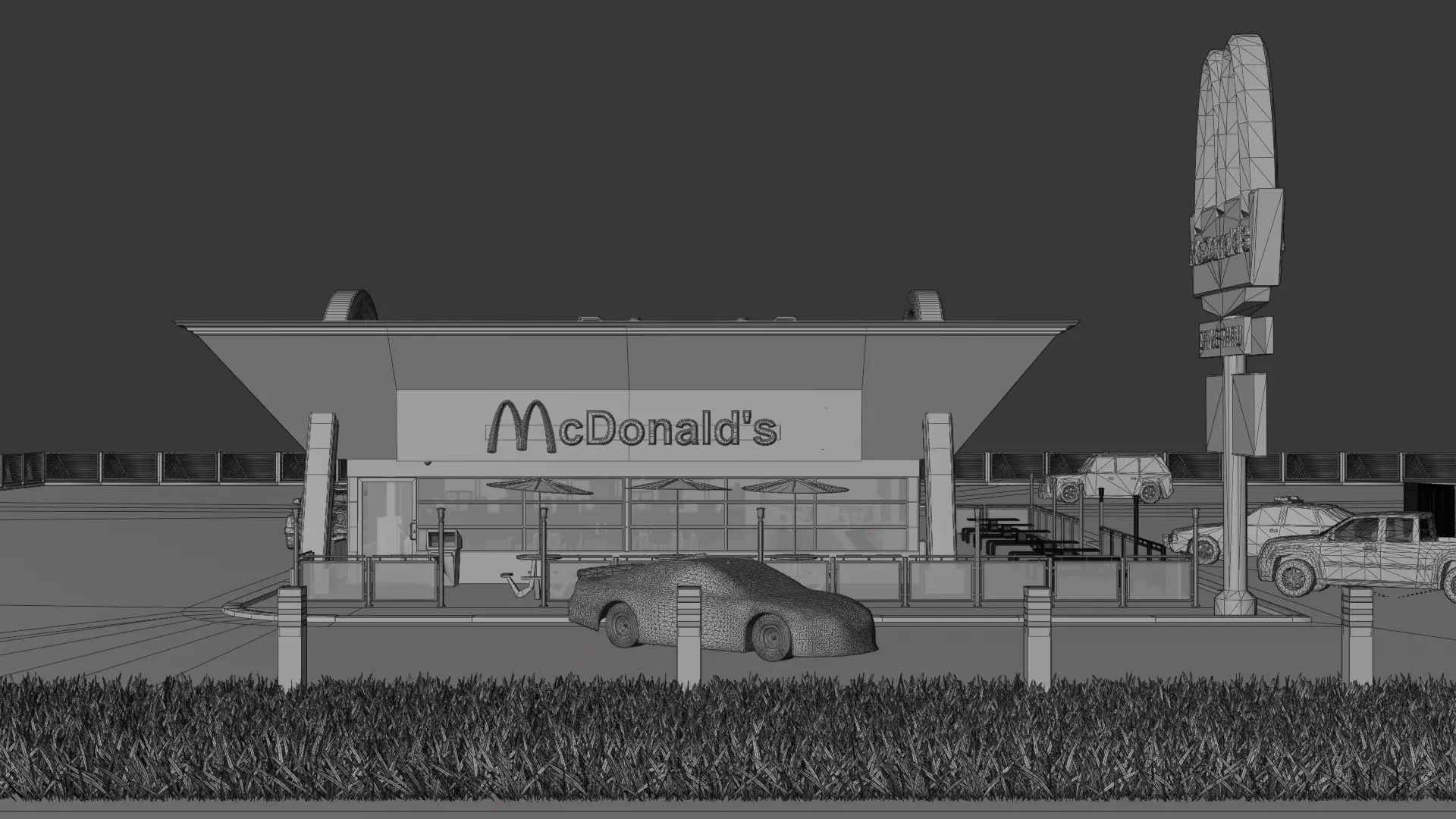 McDonalds Restaurant 3D model_20