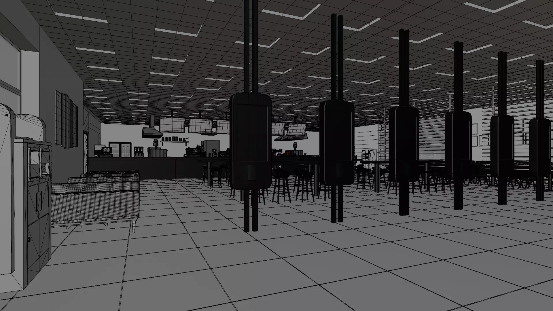 McDonalds Restaurant 3D model_21