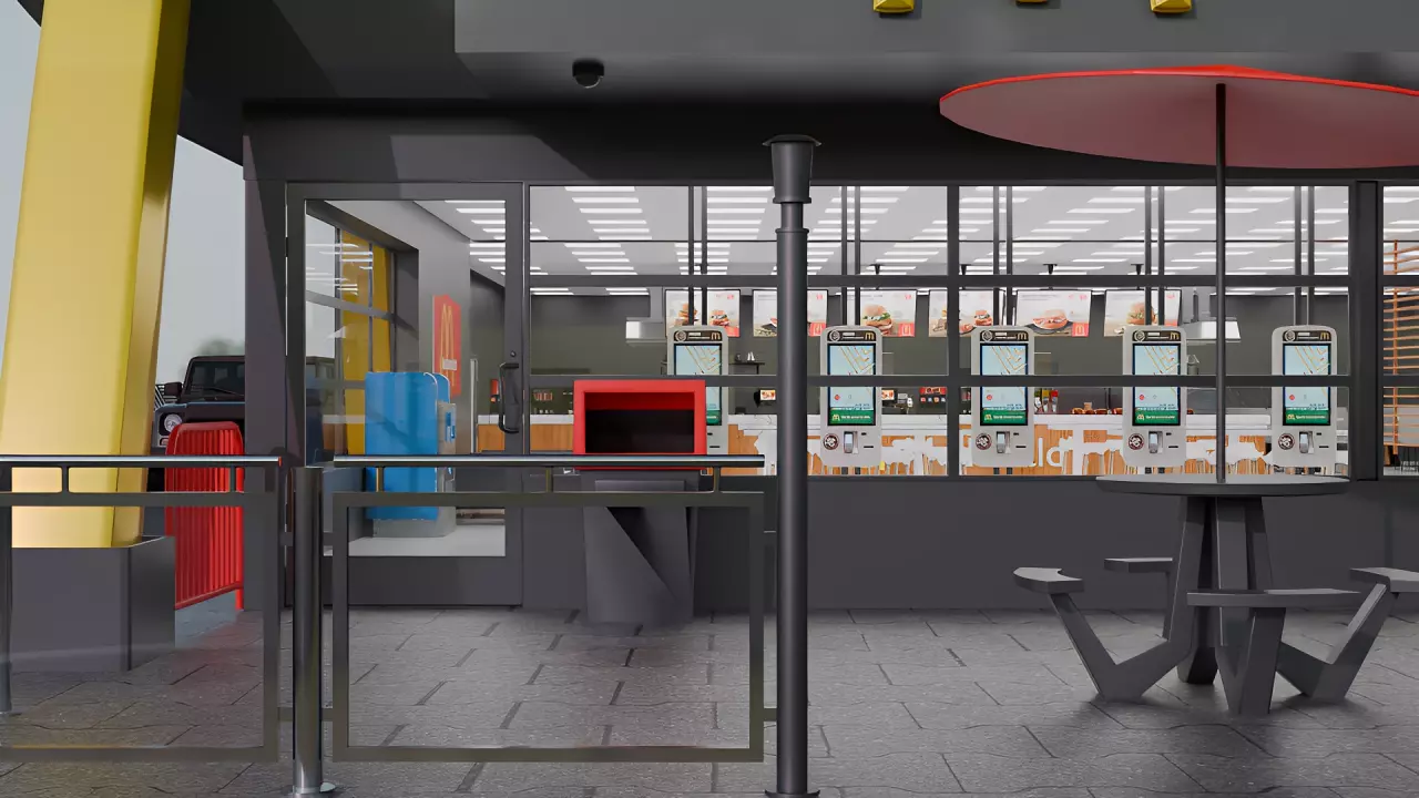 McDonalds Restaurant 3D model_5