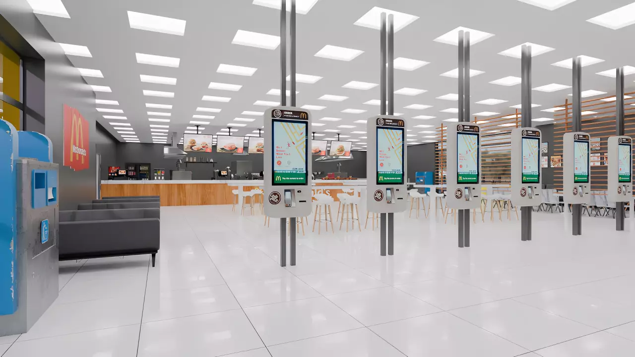 McDonalds Restaurant 3D model_6