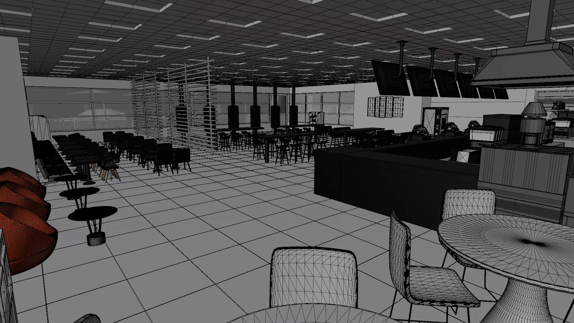 McDonalds Restaurant 3D model_26