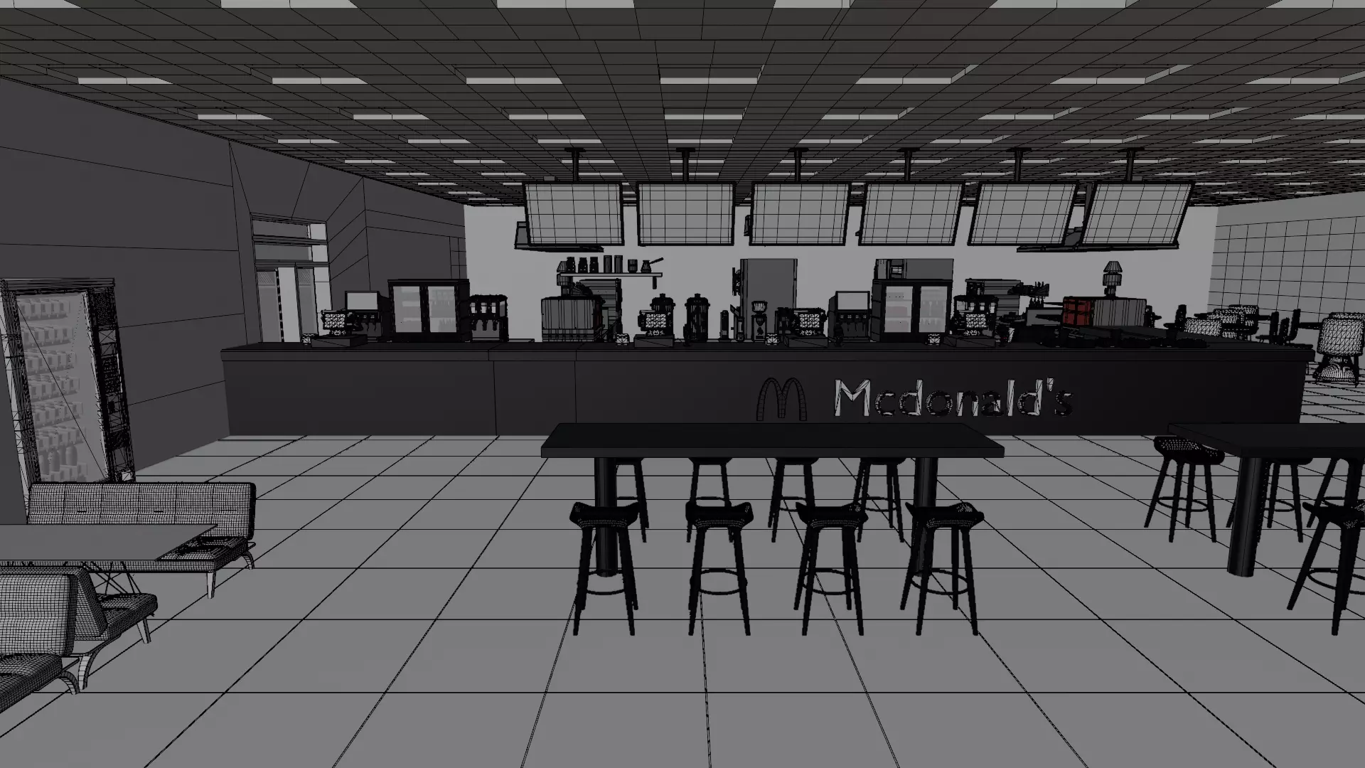 McDonalds Restaurant 3D model_23