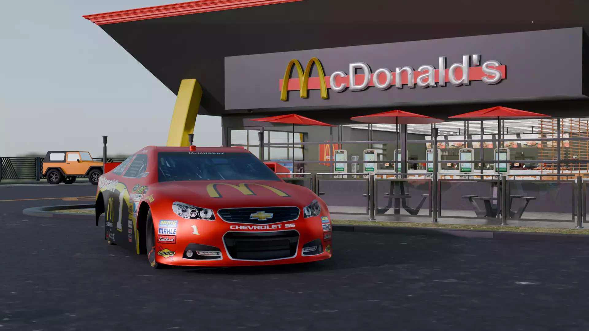 McDonalds Restaurant 3D model_4