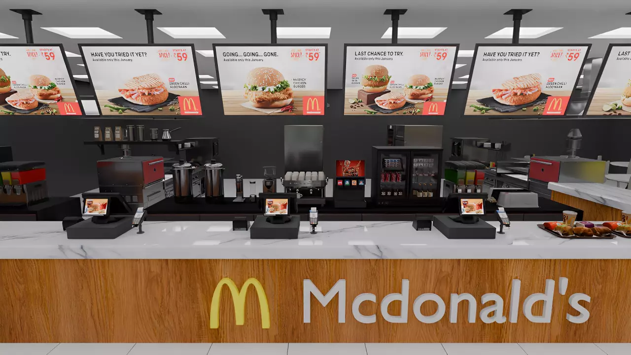 McDonalds Restaurant 3D model_9