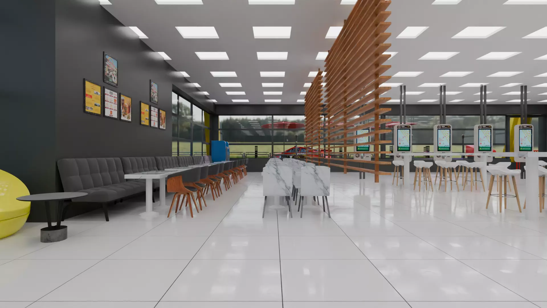 McDonalds Restaurant 3D model_14