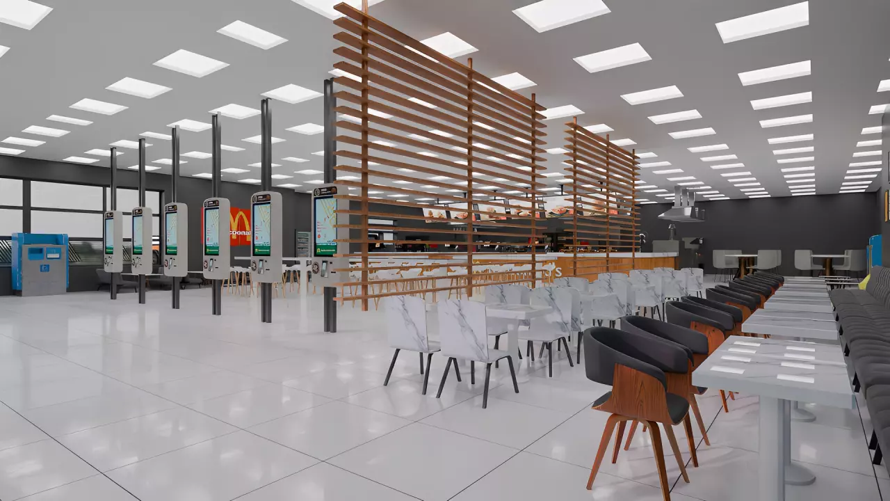 McDonalds Restaurant 3D model_7