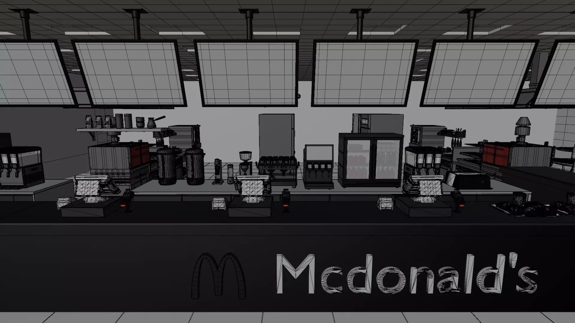 McDonalds Restaurant 3D model_24