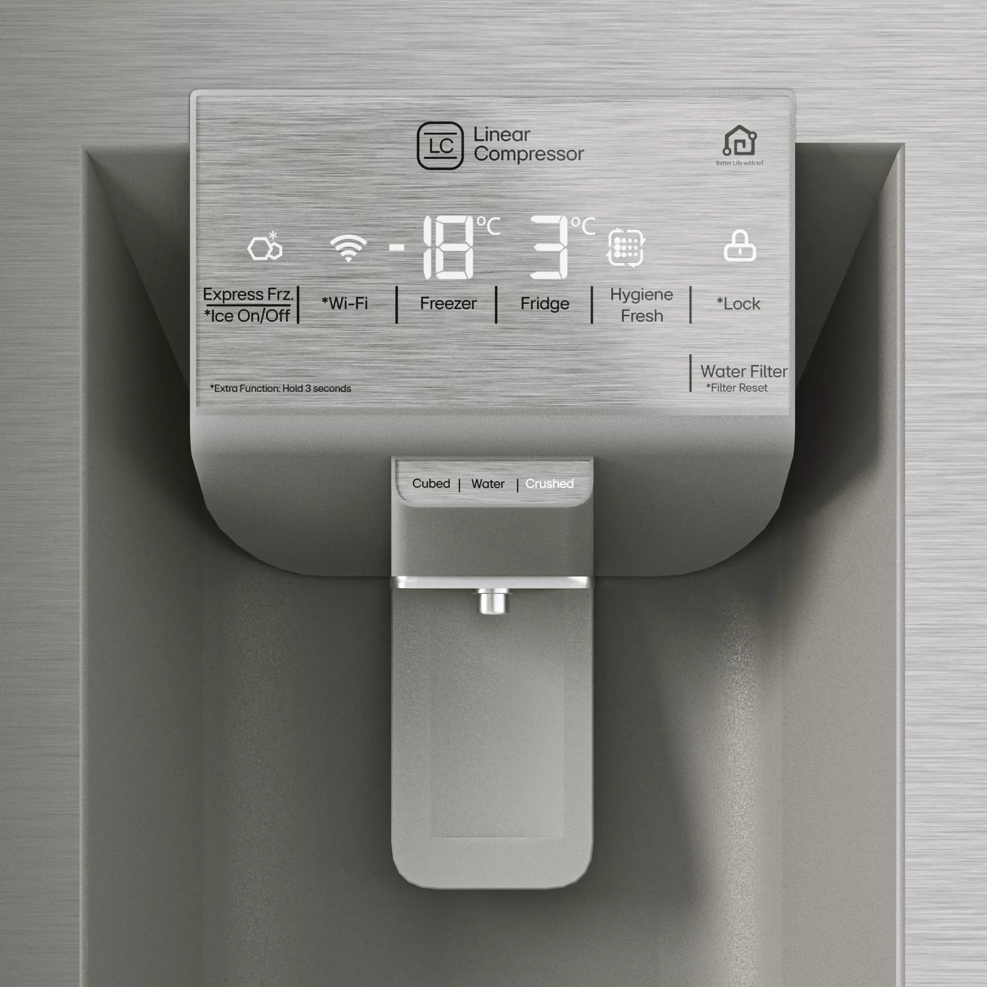 LG GC-X22FTALL Refrigerator 3D model_1