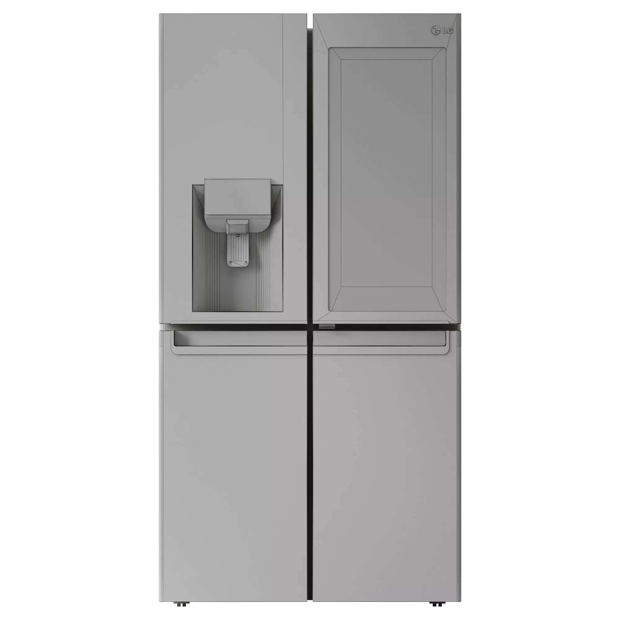 LG GC-X22FTALL Refrigerator 3D model_4