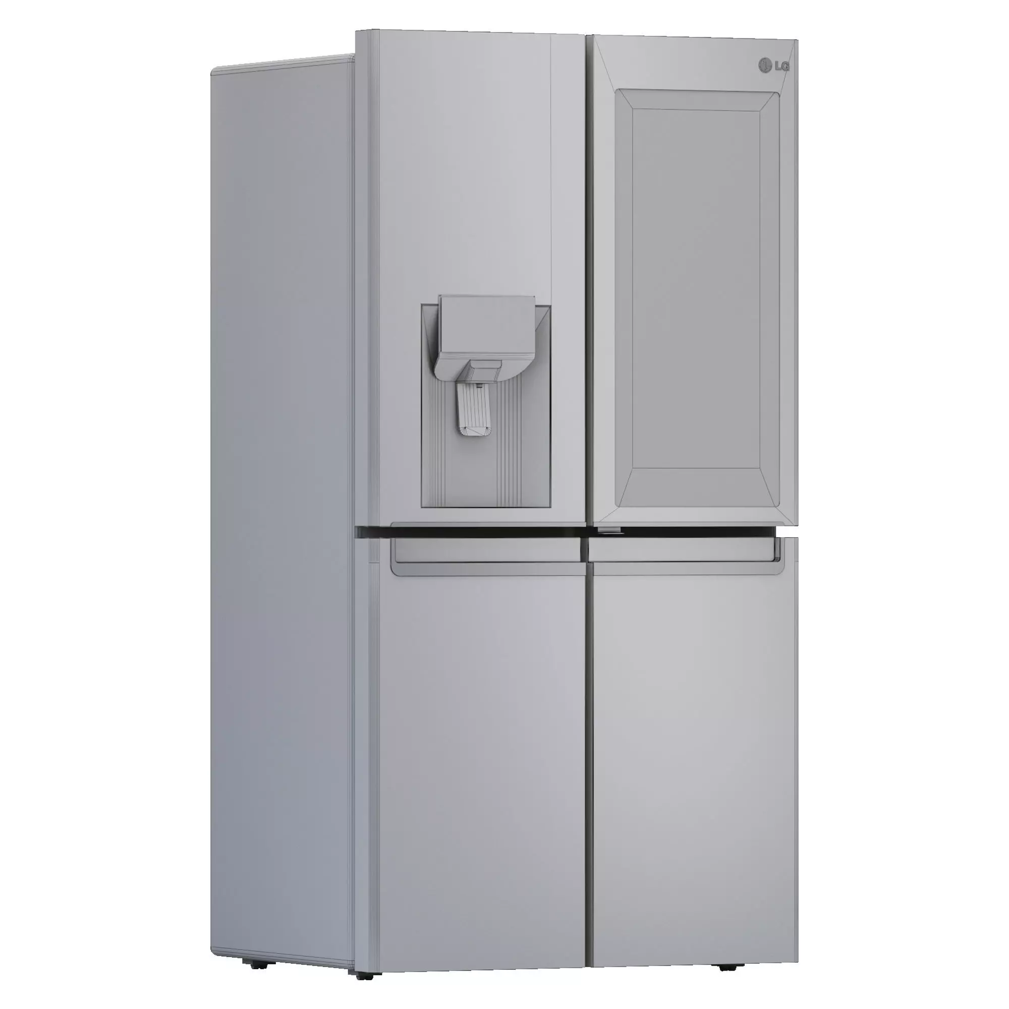 LG GC-X22FTALL Refrigerator 3D model_5