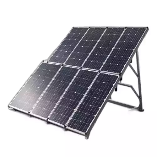 Modern Solar Panel Array with Stand