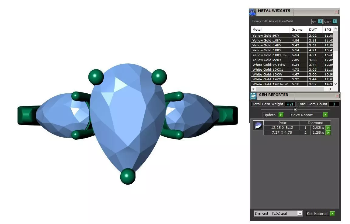 Solitaire ring 3D print model_6
