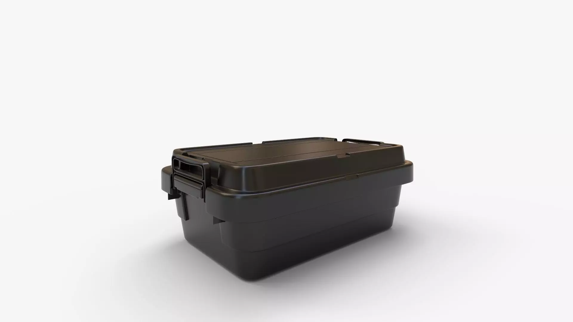 Heavy Duty Stackable Plastic Storage 3D model_0