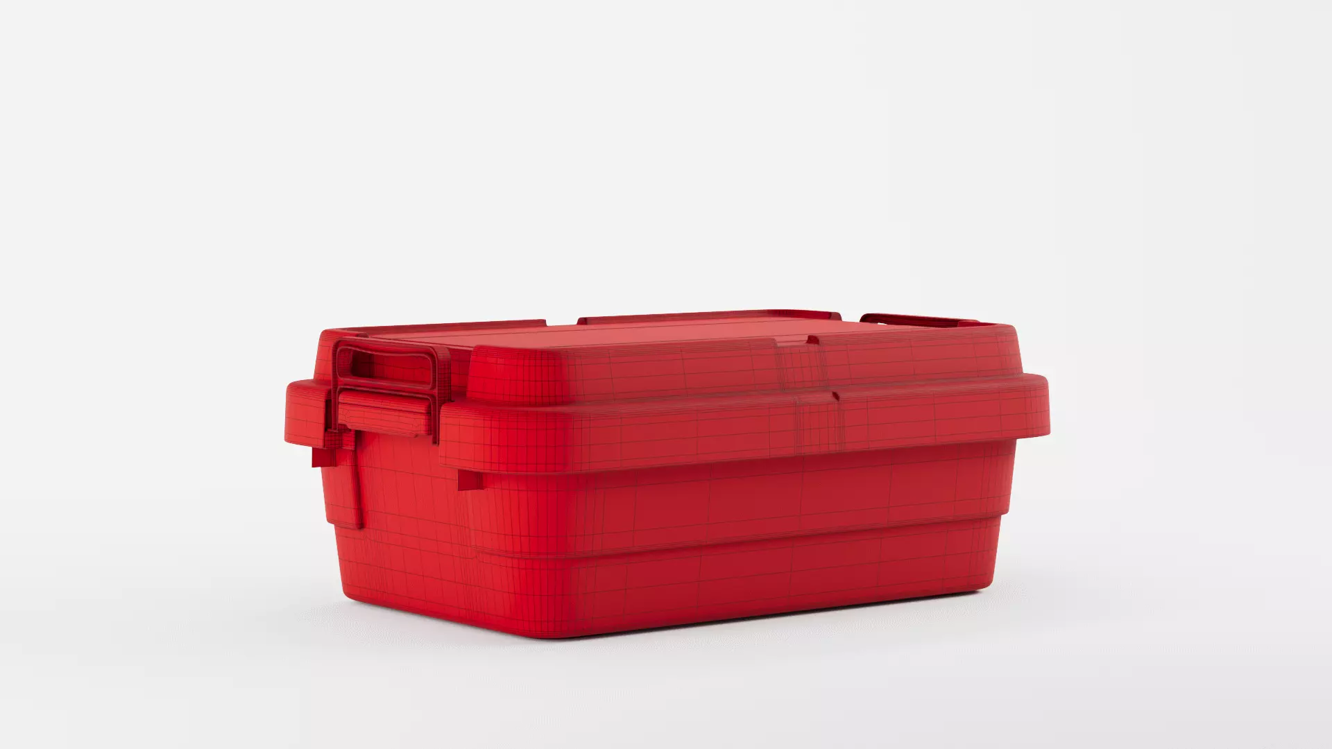 Heavy Duty Stackable Plastic Storage 3D model_11
