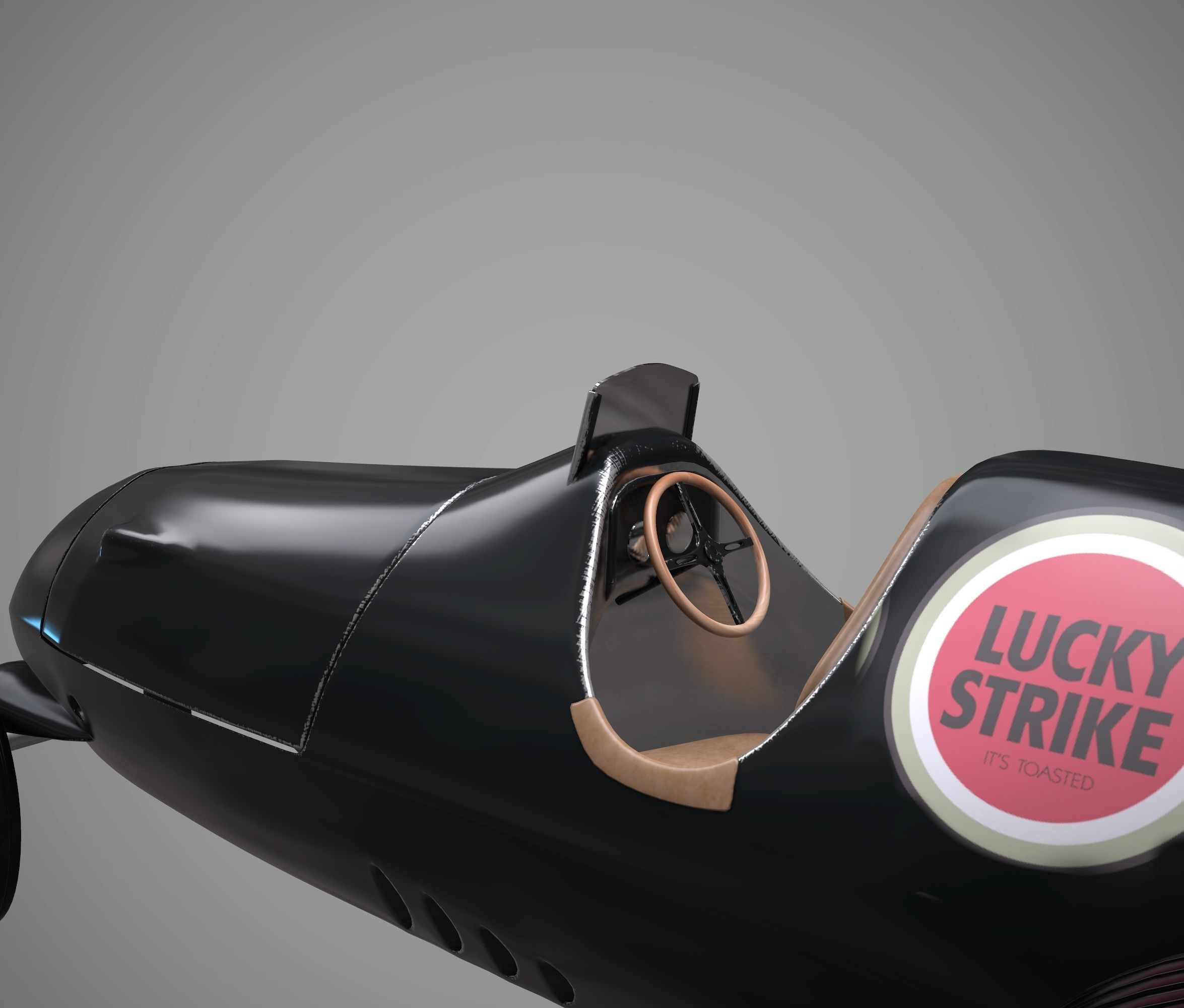 Race Car old style 3D model_1