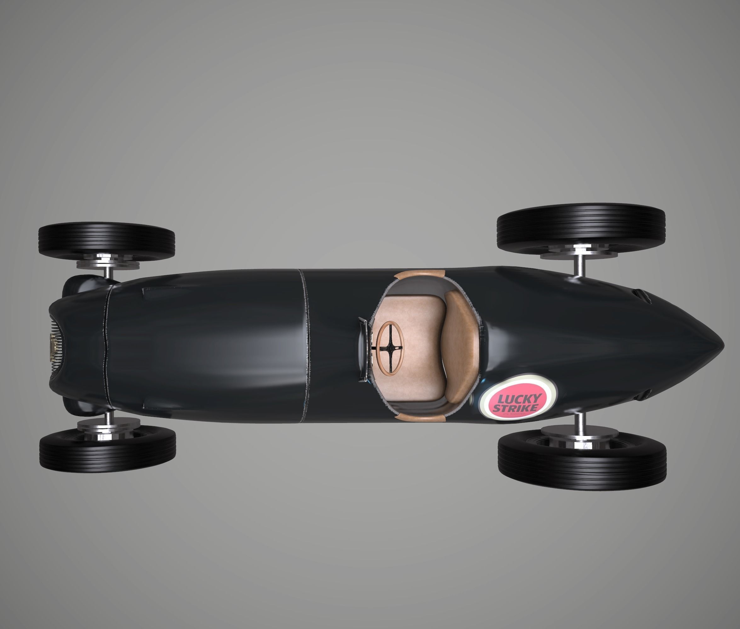 Race Car old style 3D model_6