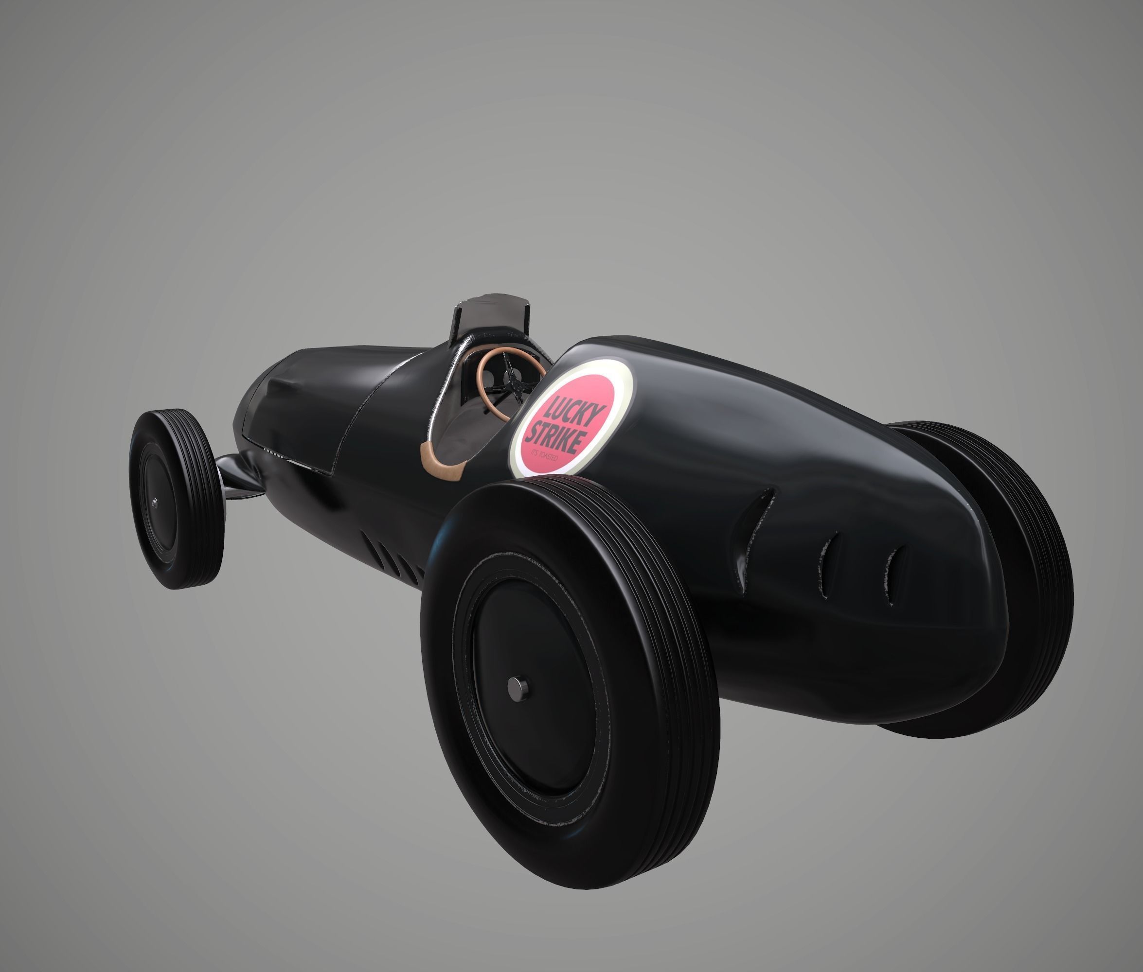 Race Car old style 3D model_3