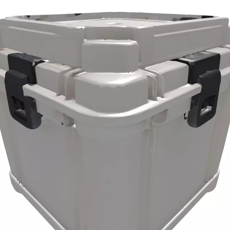 Heavy Duty Plastic Storage Container Low-poly 3D model_6