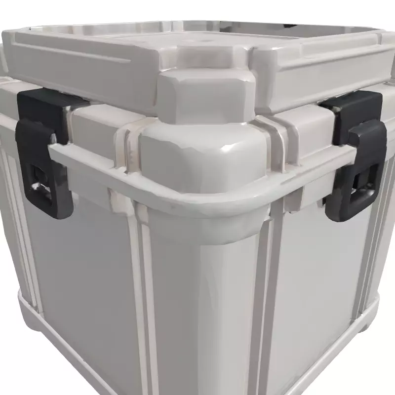 Heavy Duty Plastic Storage Container Low-poly 3D model_3