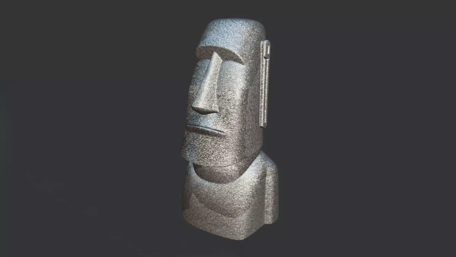 Moai Statue 3D model_1