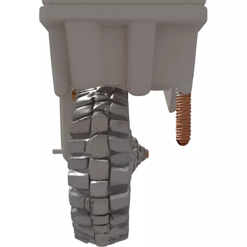 SciFi Armored Wheel Module Low-poly 3D model_7