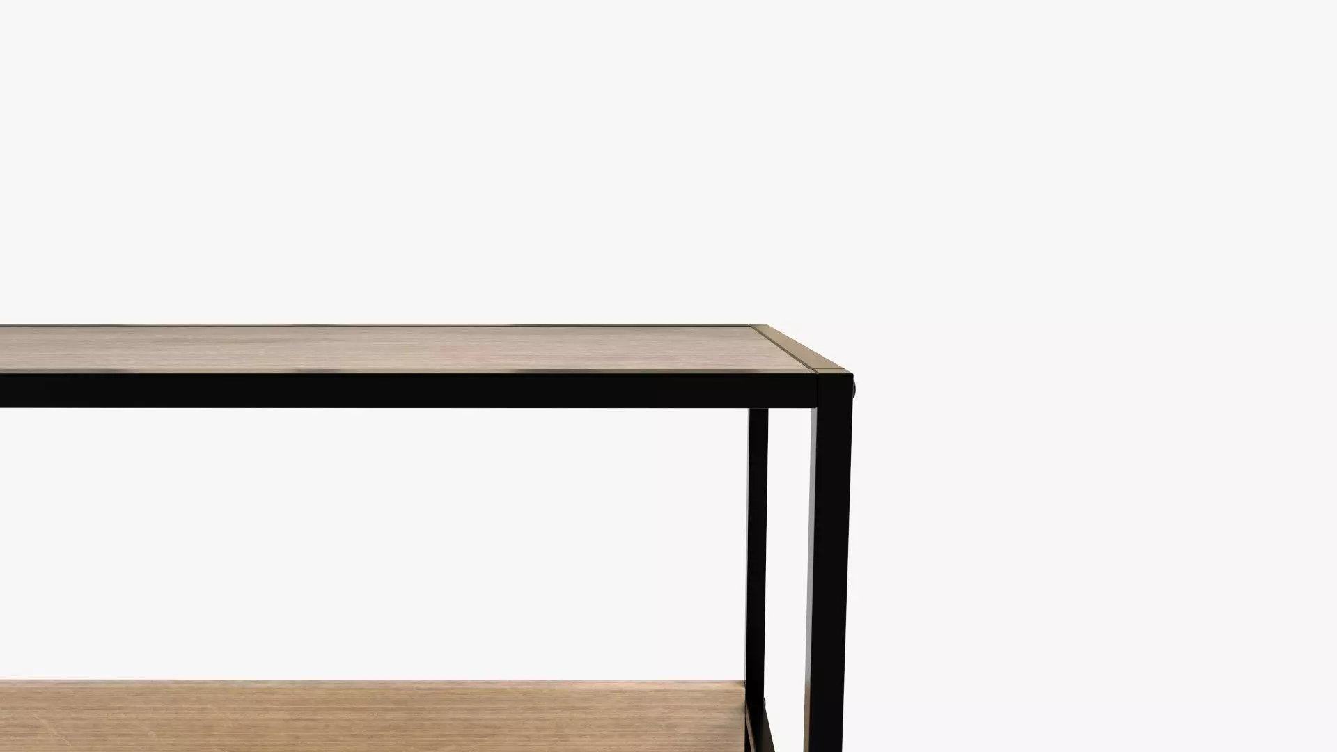 Tall Bar Cabinet in Bakers Rack With Cabinet 3D model_8