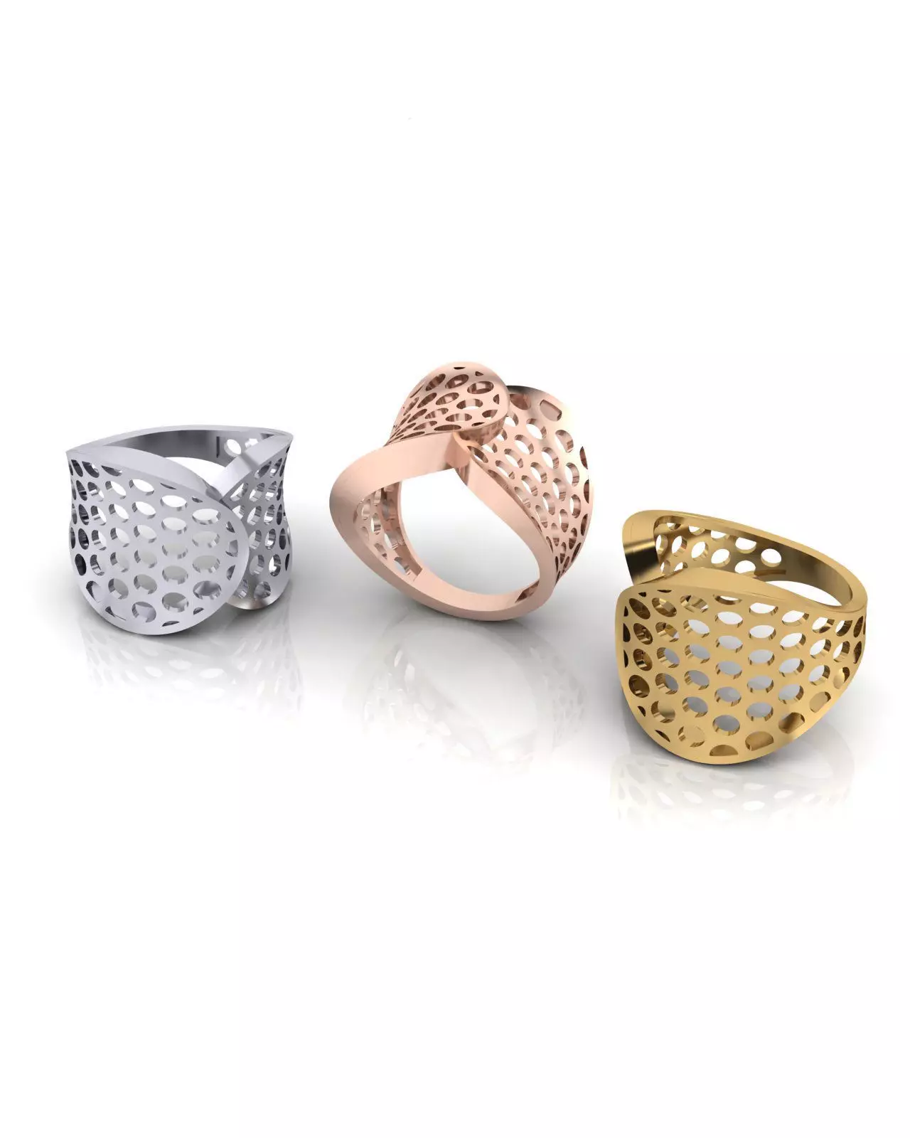 fusion gold ring 3D print model_0