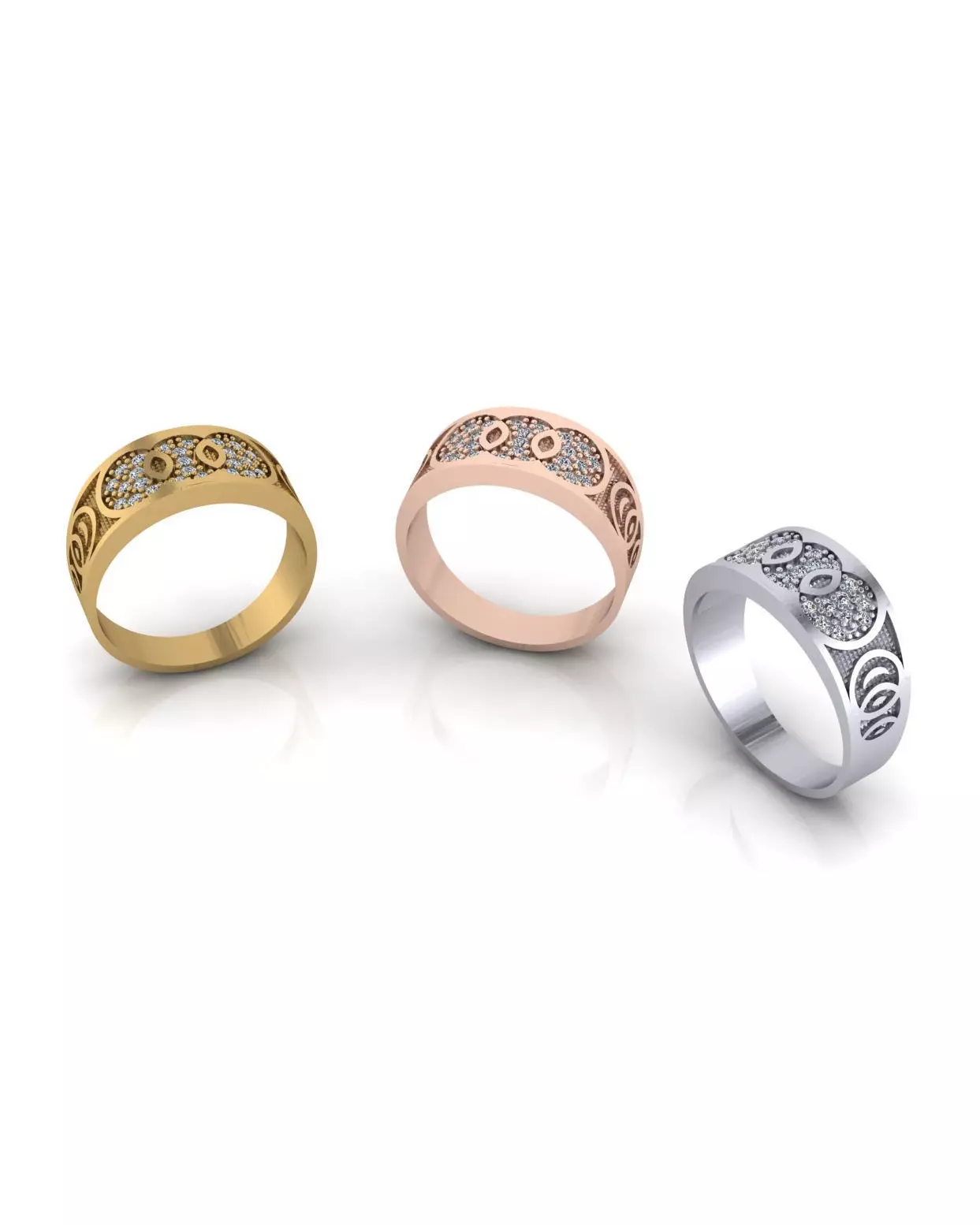 free jewelry ring Free 3D print model