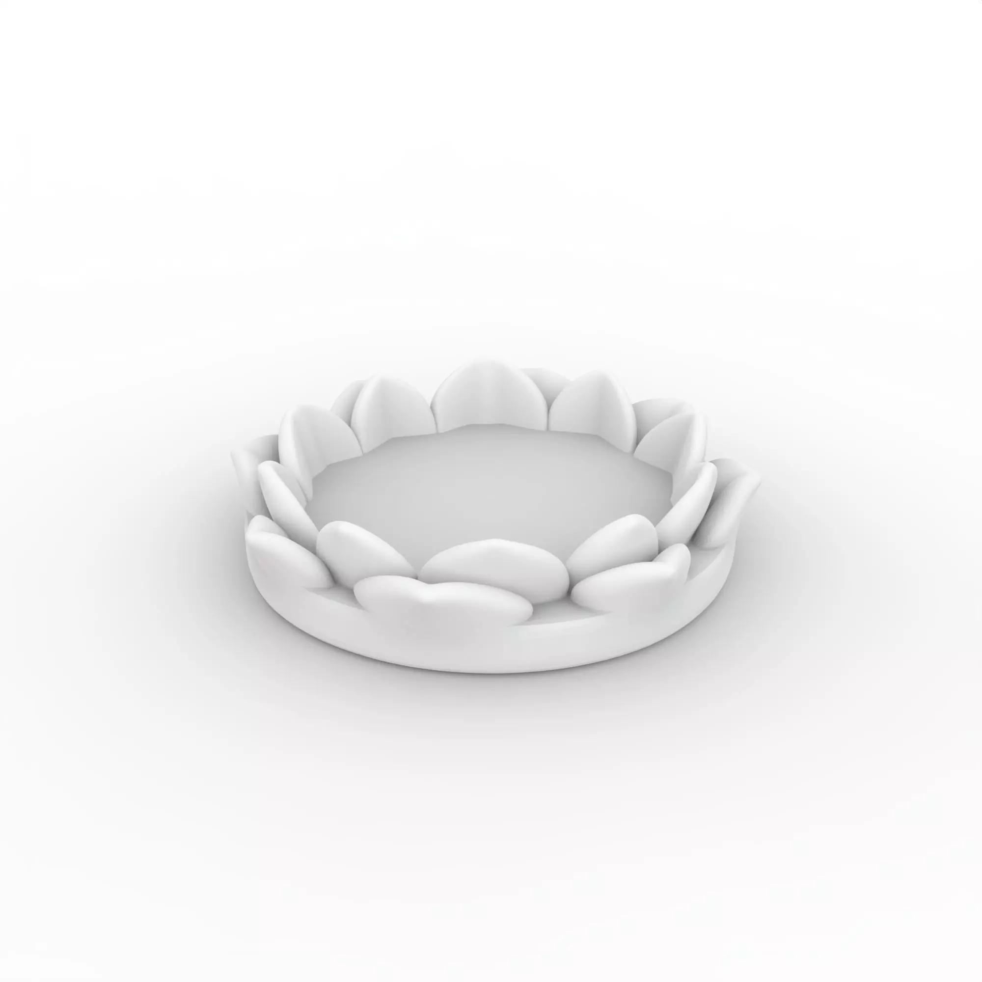 Lotus Flower Coaster 3D Printable Model 3D print model_3