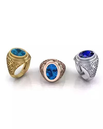 oval man jewelry ring 