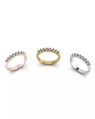 7 stone jewelry ring 