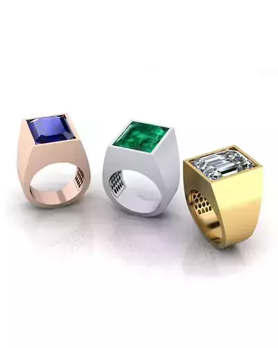 emerald man jewelry ring