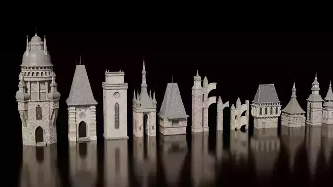 Dark Fantasy Modular assets