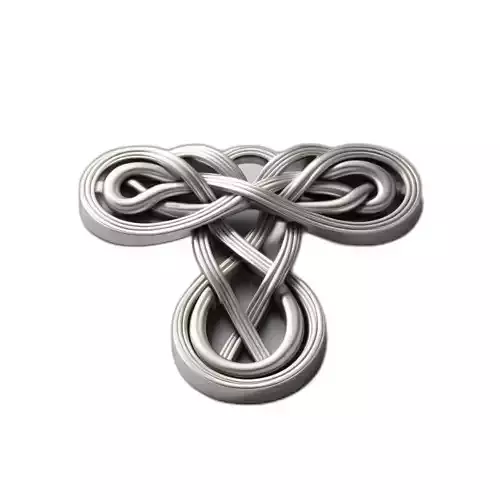 Elegant Silver Knotwork Ornament