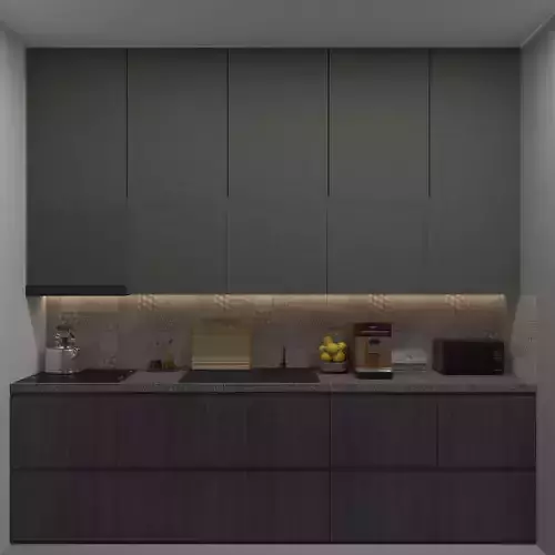 Modern kitchen furniture with modern table