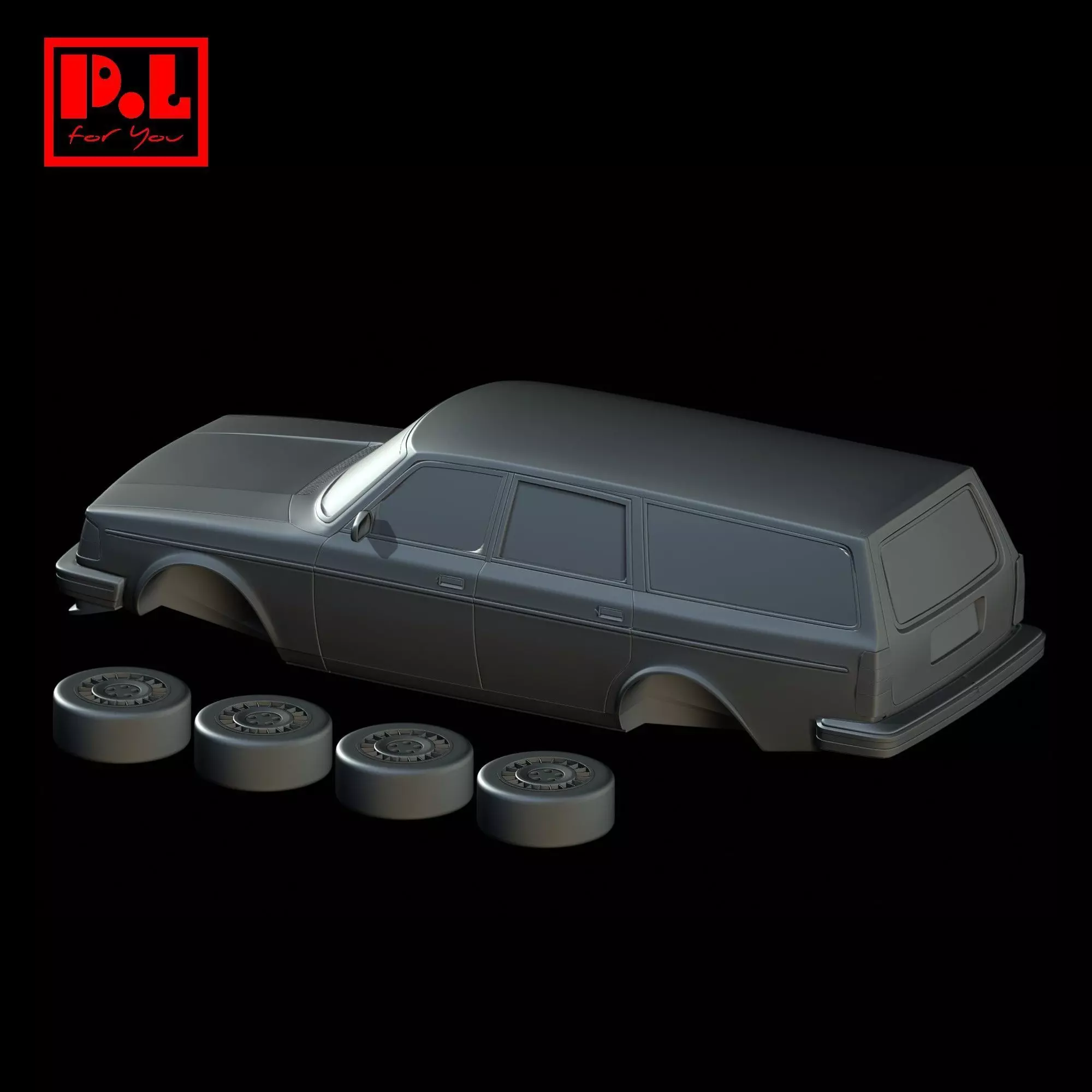 Volvo 245 GL Station Wagon 1993 3D print model_2