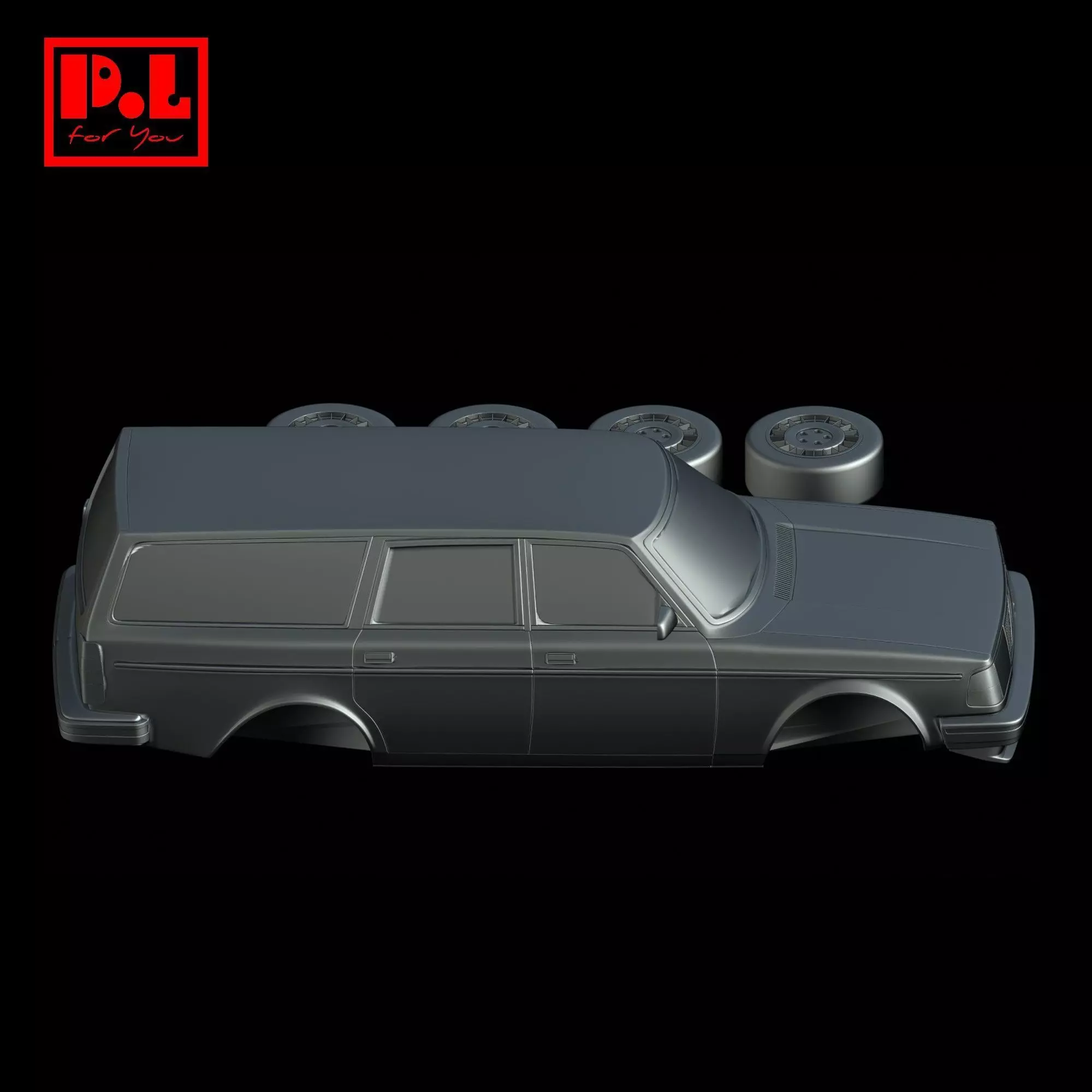 Volvo 245 GL Station Wagon 1993 3D print model_5