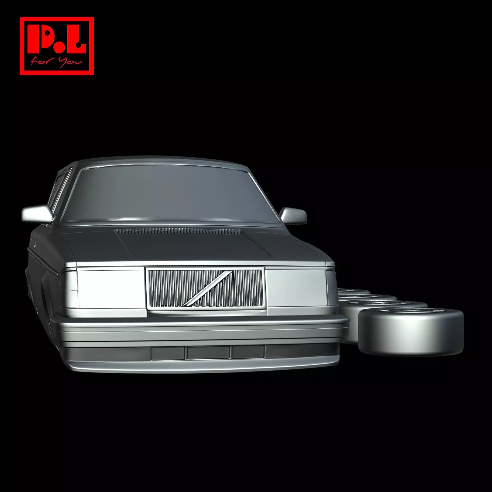 Volvo 245 GL Station Wagon 1993 3D print model_6