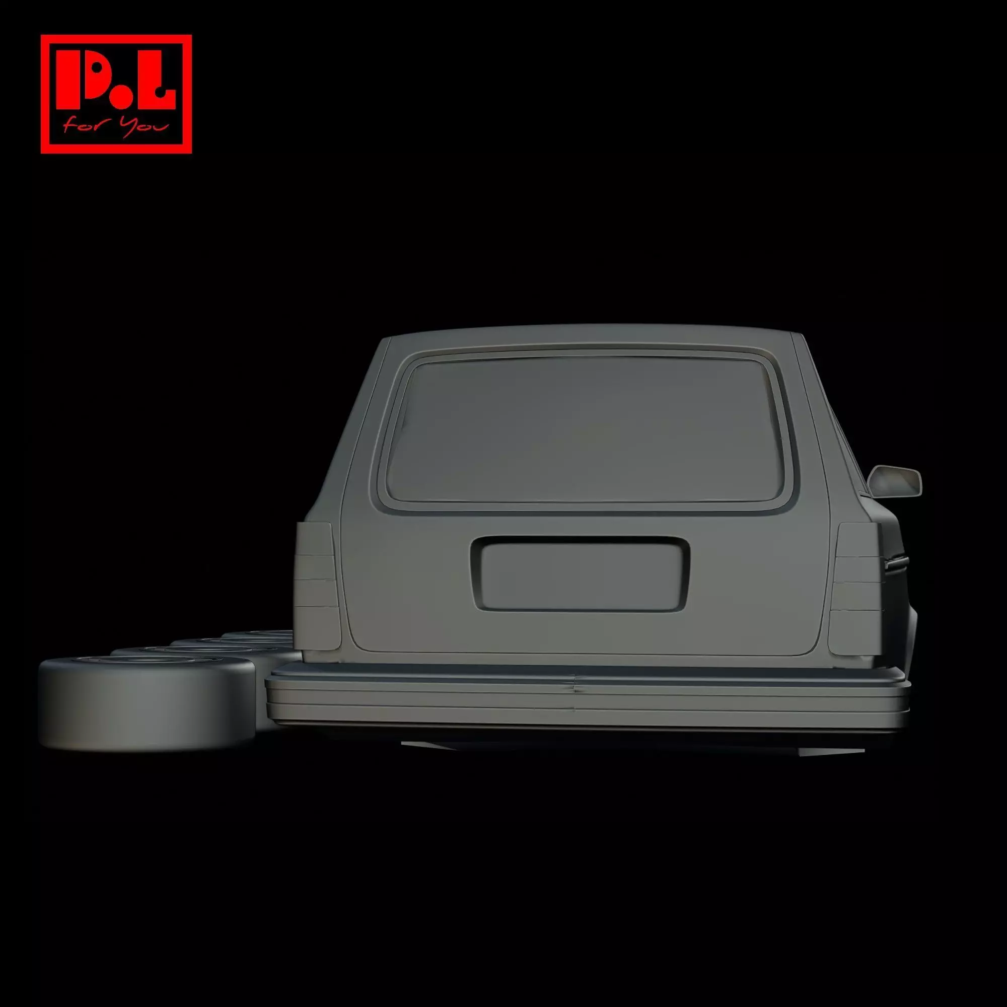 Volvo 245 GL Station Wagon 1993 3D print model_3