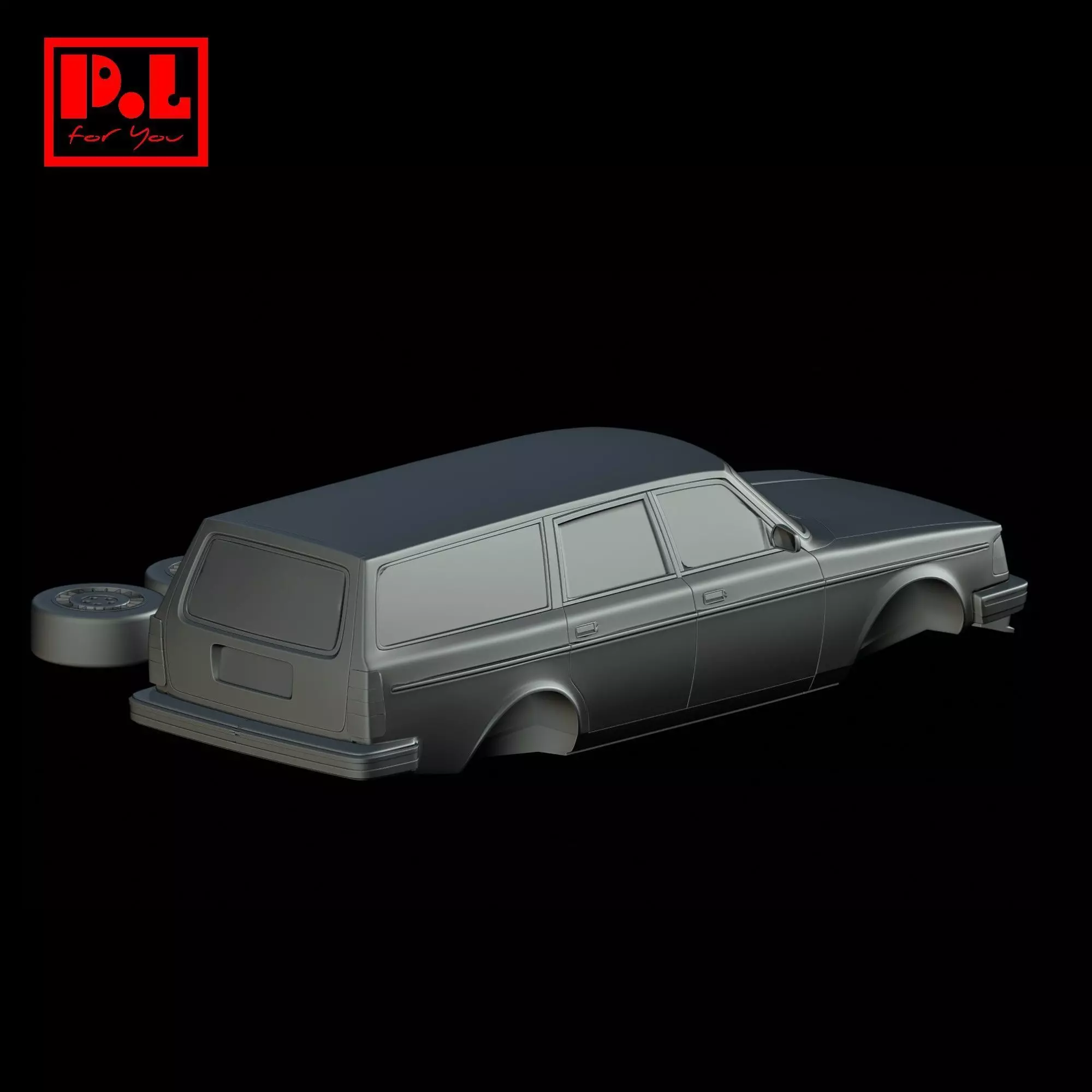 Volvo 245 GL Station Wagon 1993 3D print model_4