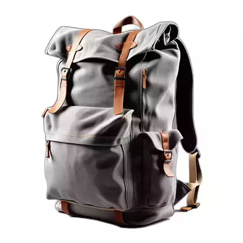 Vintage Canvas Leather Backpack