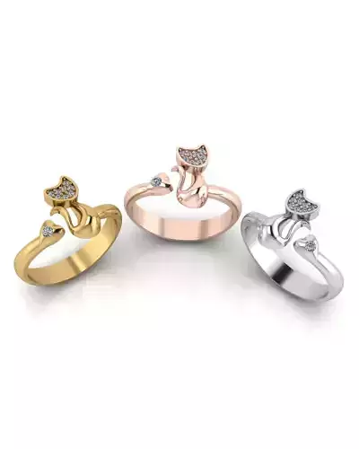 cat jewelry ring 