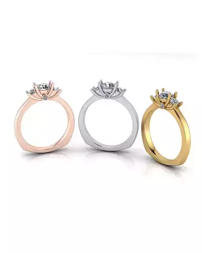 3 diamond engagement jewelry ring 