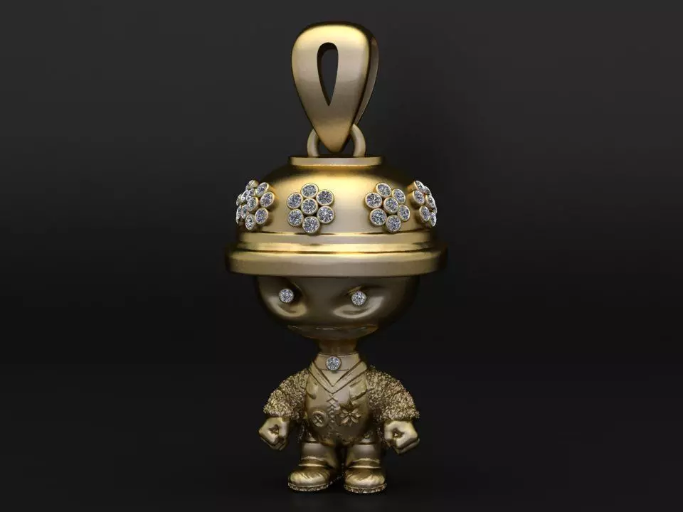 Cute Character Doll Pendant 3D Printable Model 3D print model