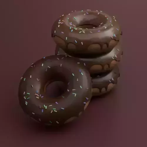 Chocolate Donut with Sprinkles
