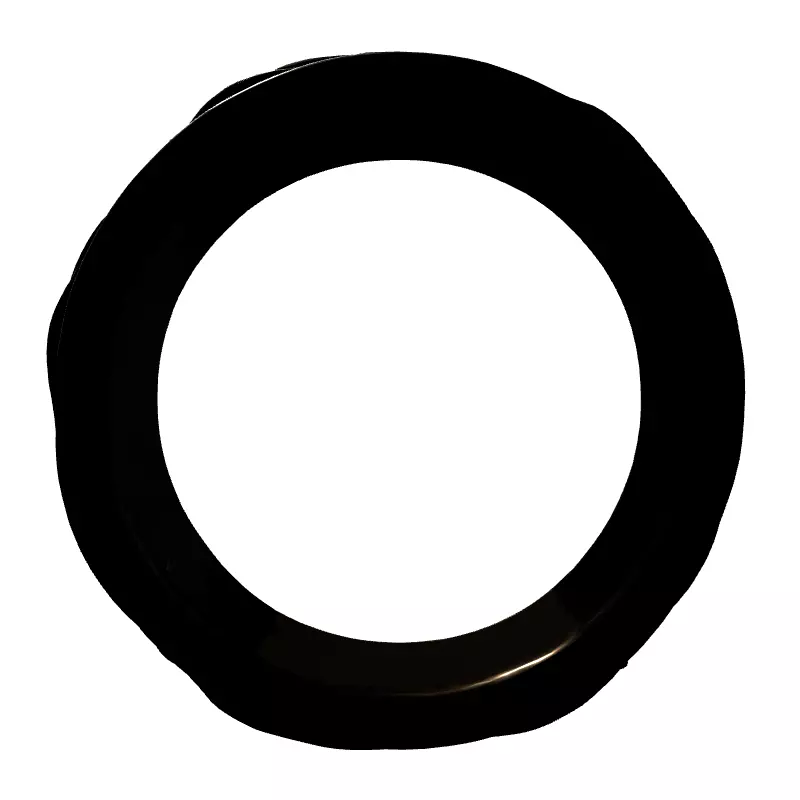 Elegant Gold Diamond Floral Ring Low-poly 3D model_7